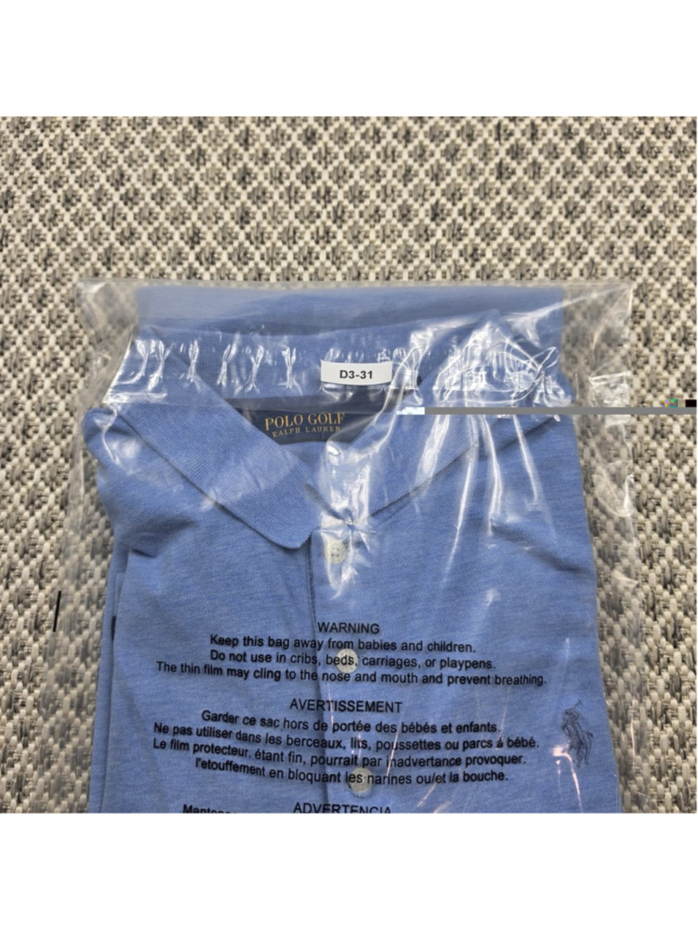 Polo Golf Ralph Lauren Blue Heather Polo Shirt Men’s XXL Pony Logo Stretch - Picture 9 of 9